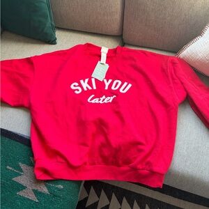 Red Ski You Later Sweater